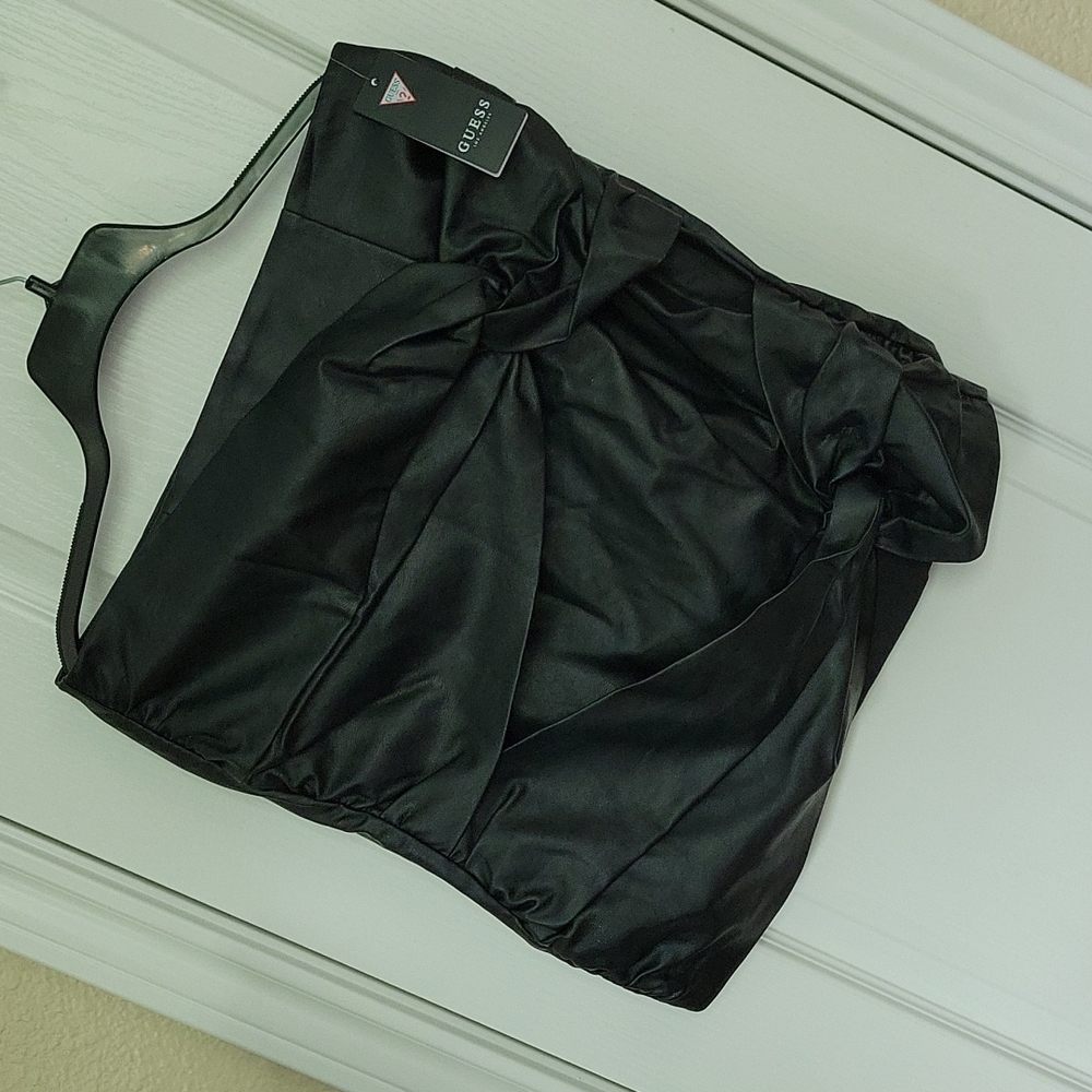Black pleather brand new skirt size 10